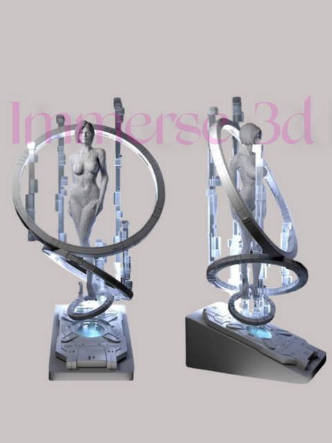Statue Cortana Halo 4 En Résine Imprimée 3D - Échelle 1:8 - Kit à Peindre (GK Unpainted) - Figure Collection